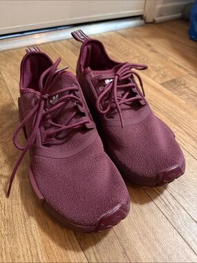 Adidas NMD Women’s Maroon Knit Athletic Sneakers